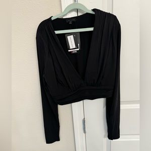 Two piece skirt set with long sleeve top